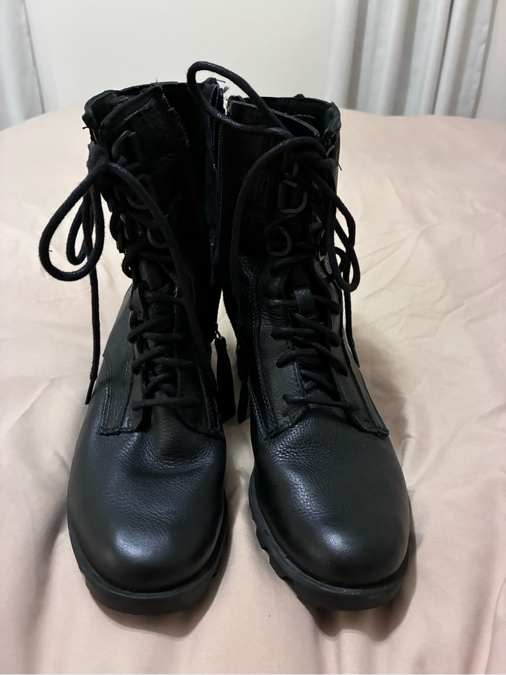 Sorel Leather Combat Boots